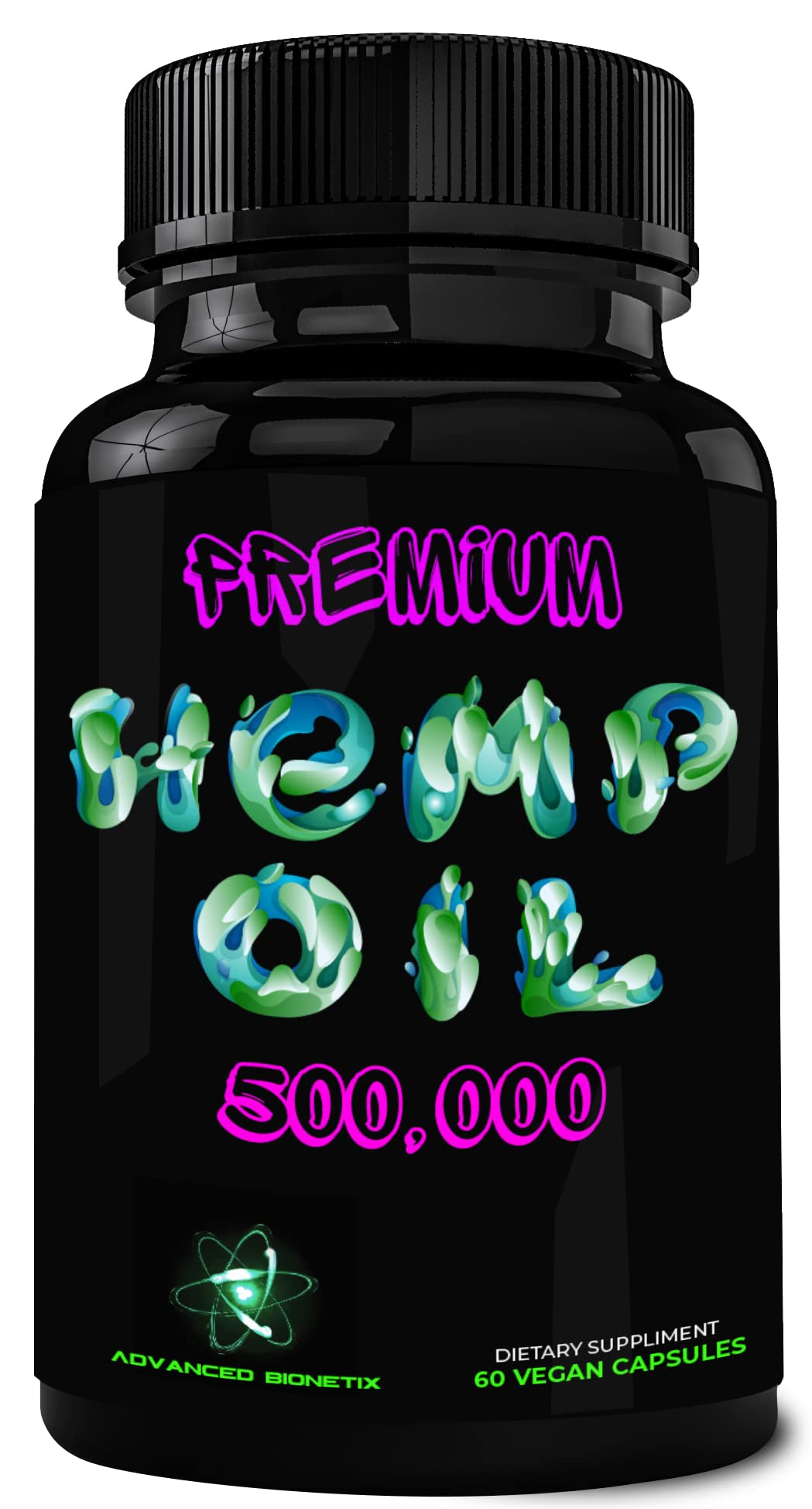 Advanced Bionetix True Hemp Oil bottle showing 500ml size for daily balance
