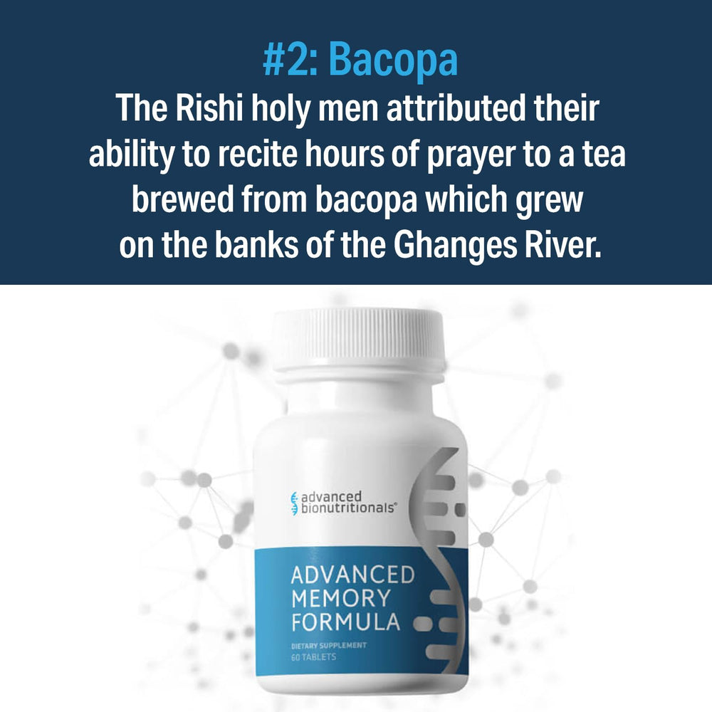Advanced Bionutritionals brain health ingredients visual highlighting blueberries and gingko