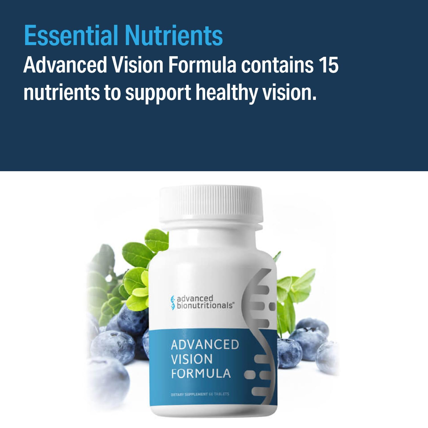 Advanced Vision Formula includes bilberry and astaxanthin for potential night-time support.