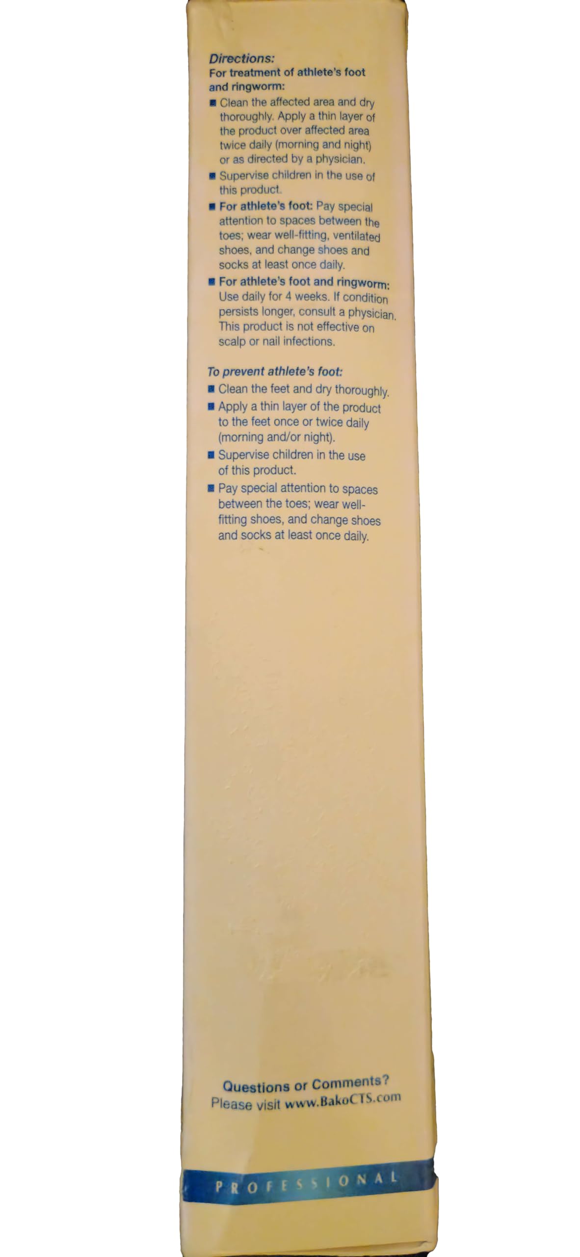 Clarus antifungal cream packaging suitable for clinician dispensing