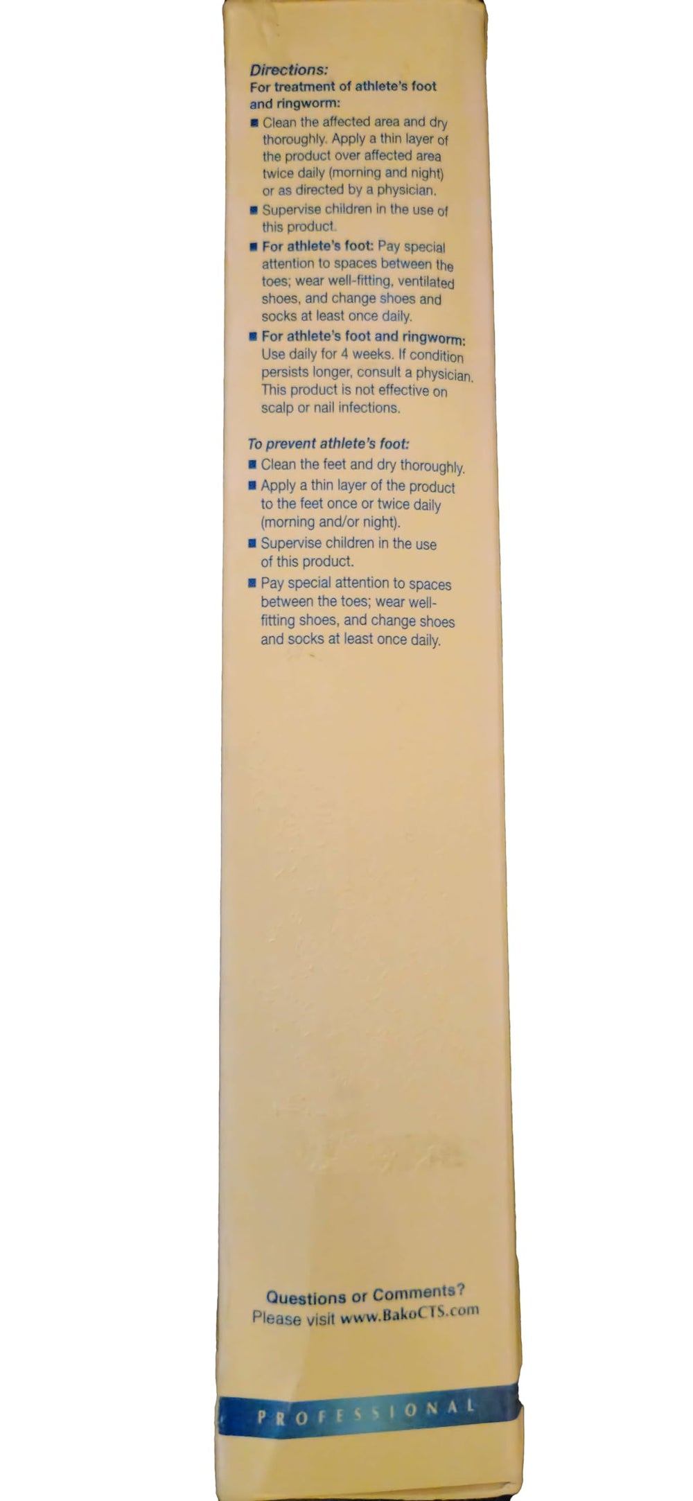 Clarus antifungal cream packaging suitable for clinician dispensing