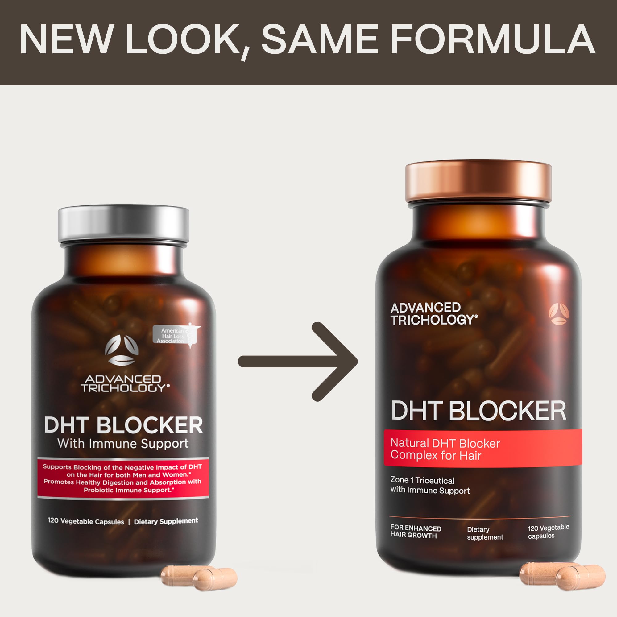 Ingredients list highlights of Advanced Trichology DHT Blocker