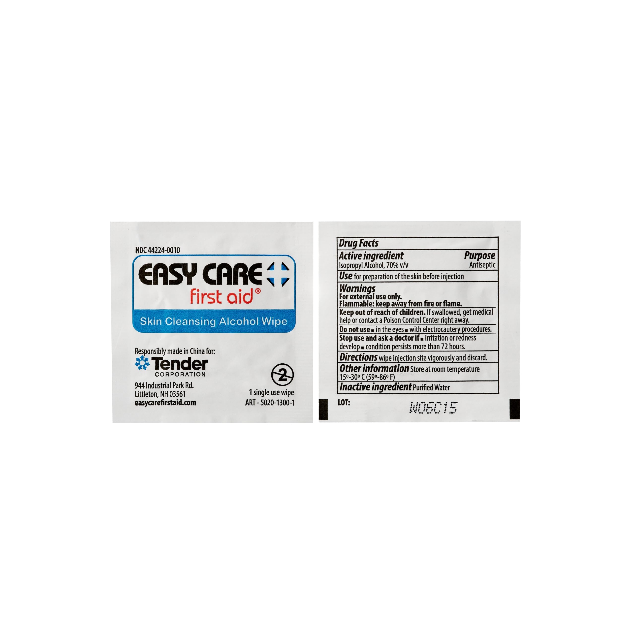Adventure Medical Kits Trauma Pak alcohol swabs for skin prep before bandaging.