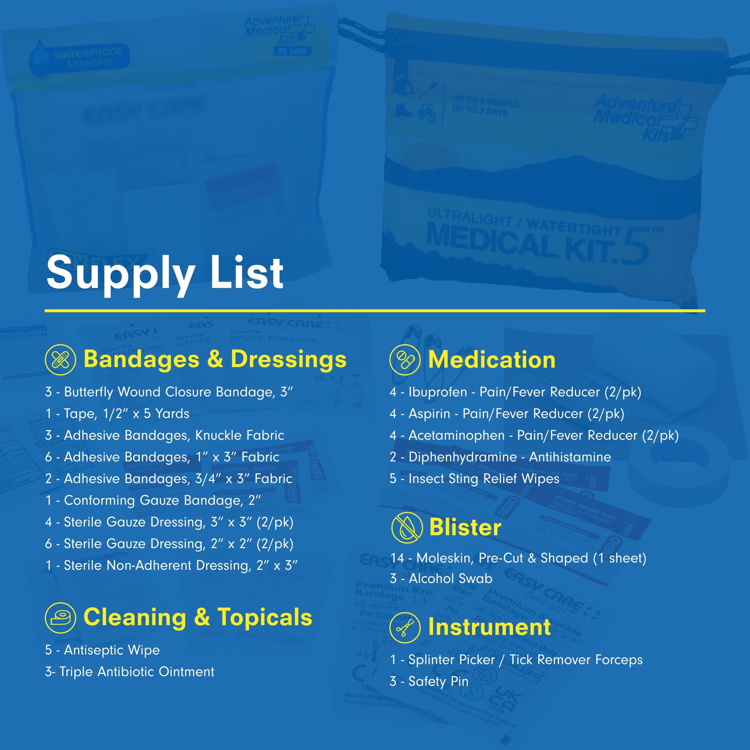 Adventure Medical Kits insect sting relief for on-the-go outdoor adventures.