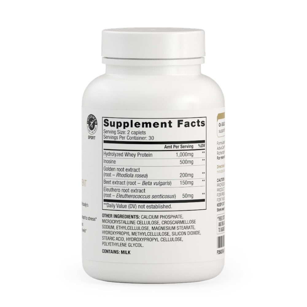 AdvoCare O2 Gold tablets lined up for a convenient daily energy option