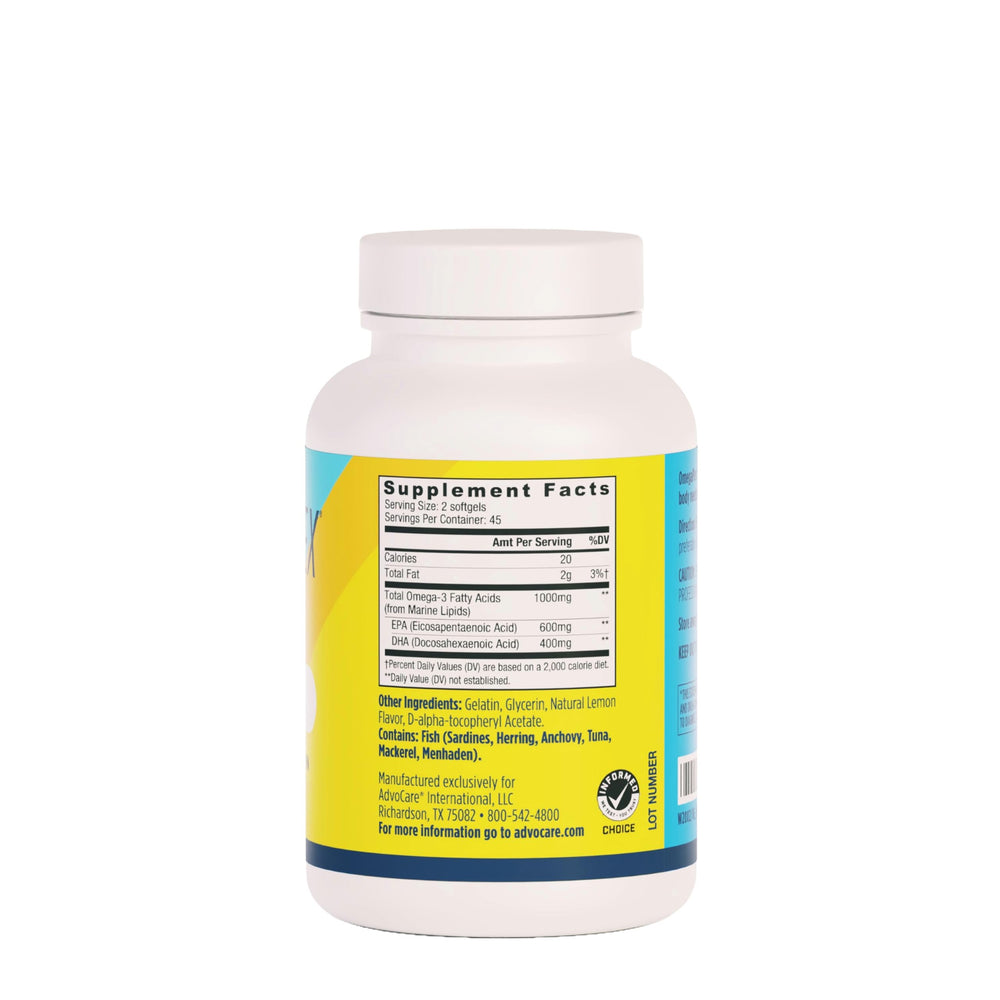 Close-up of softgels showing omega-3 rich supplement for immune health.