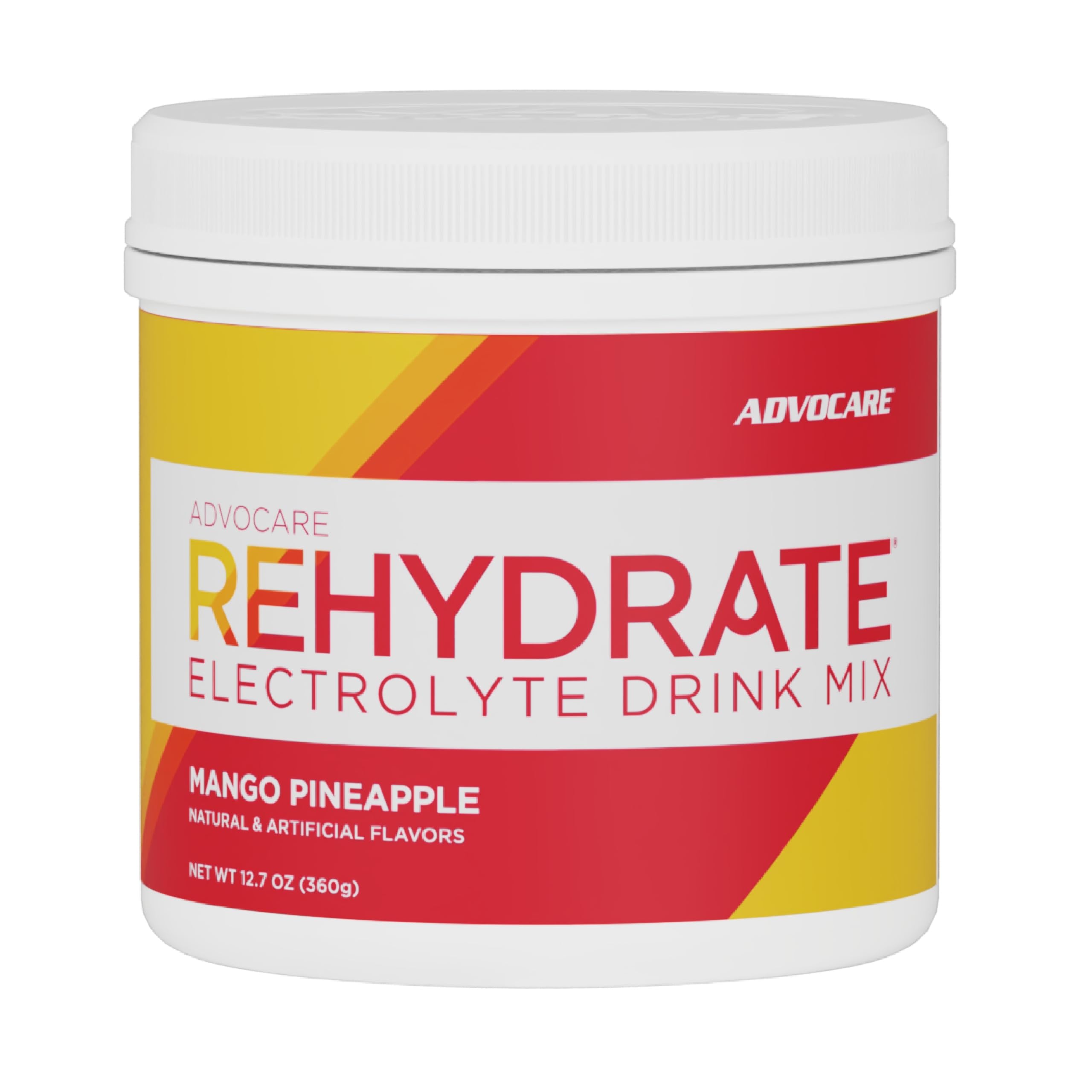 AdvoCare Rehydrate bottle with Mango Pineapple flavor for refreshing on-the-go hydration