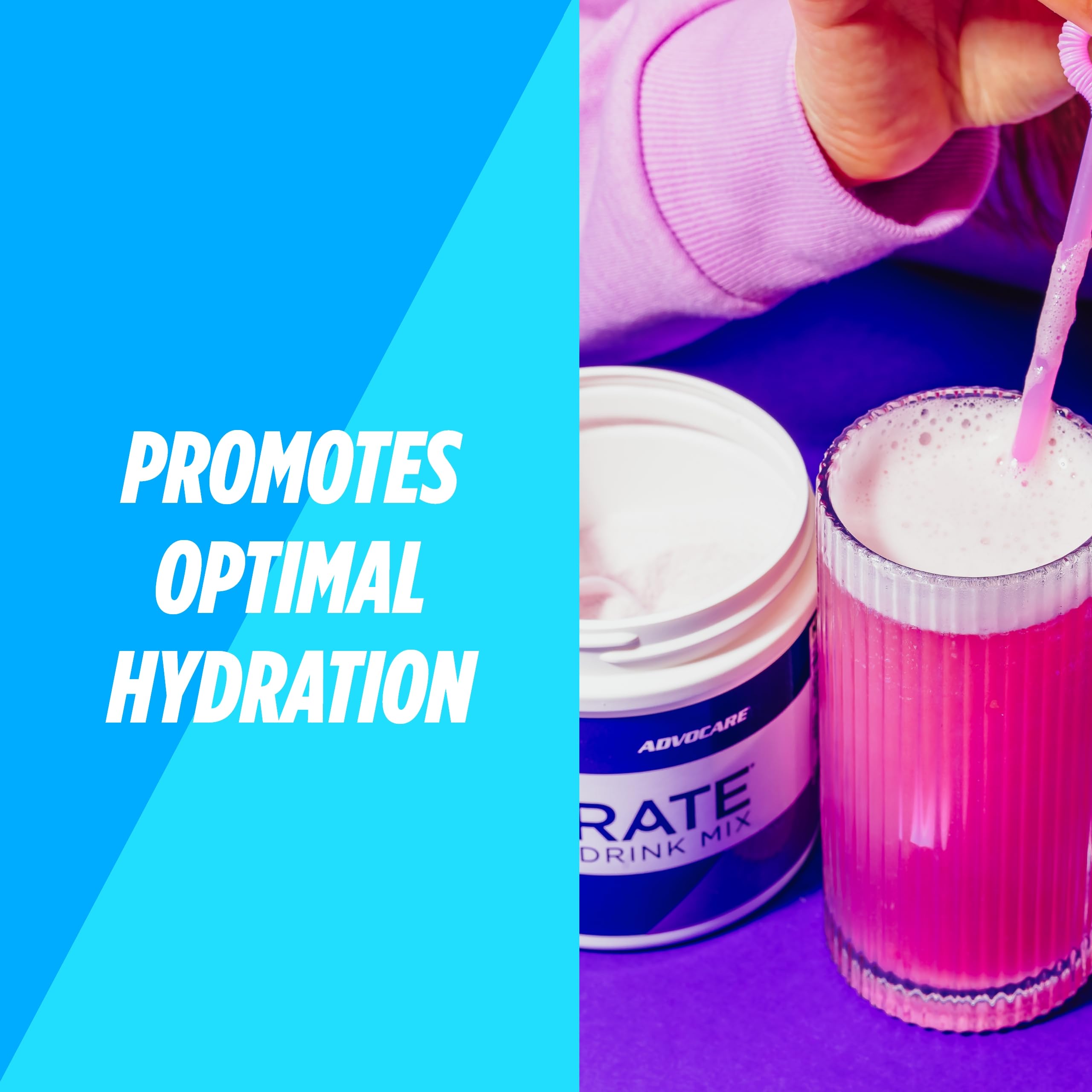 AdvoCare Rehydrate grape ingredients list emphasizes electrolytes and amino acids.