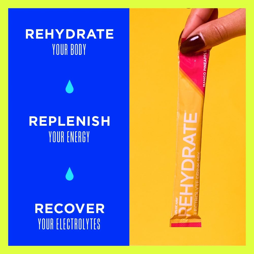 AdvoCare Rehydrate mango pineapple pack-01 easy hydration anytime.