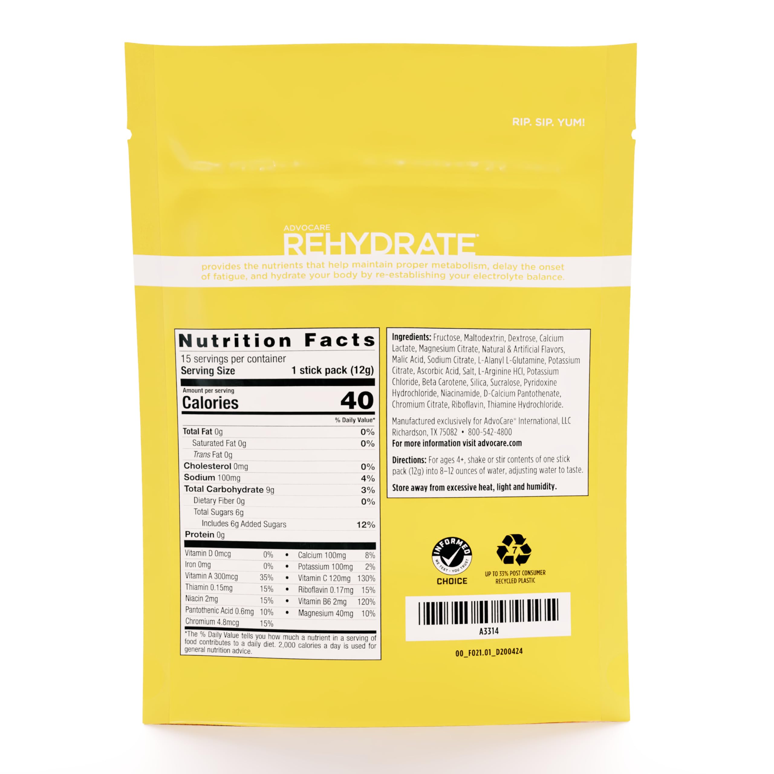 AdvoCare Rehydrate mango pineapple stick-03 ideal after activity for replenishment.