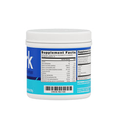 AdvoCare Spark blue raspberry powder dissolving in water for crisp focus