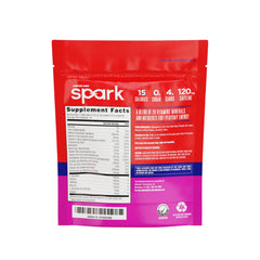 AdvoCare Spark fruit punch drink in a glass showing refreshing energy.