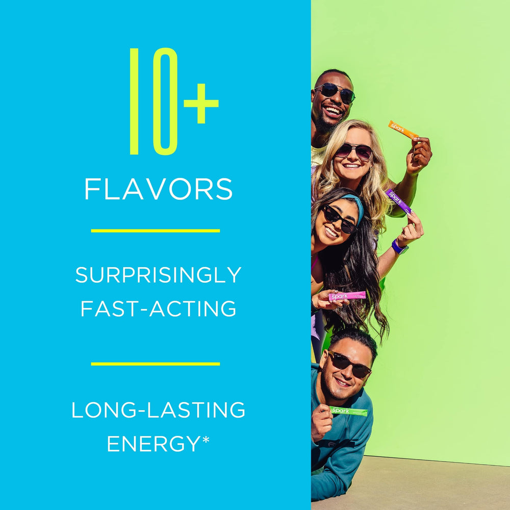 AdvoCare Spark packaging emphasizing portable energy and clean formula
