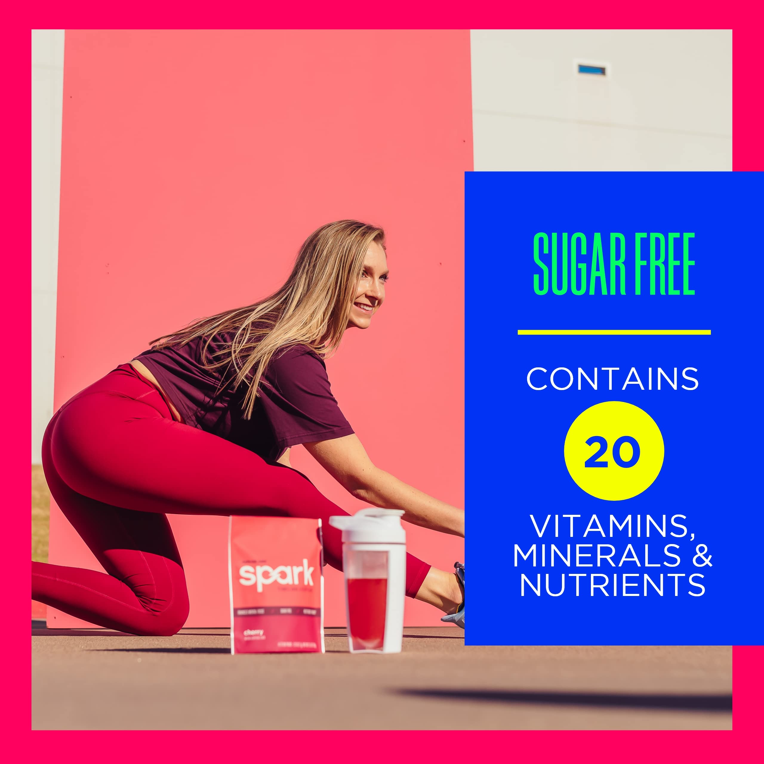 AdvoCare Spark portable packaging highlights easy, sugar-free energy anywhere.