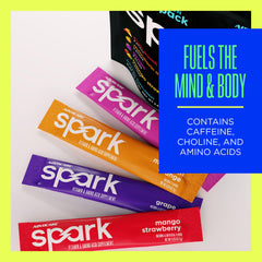 AdvoCare Spark powder dispensing into water for a quick energy lift