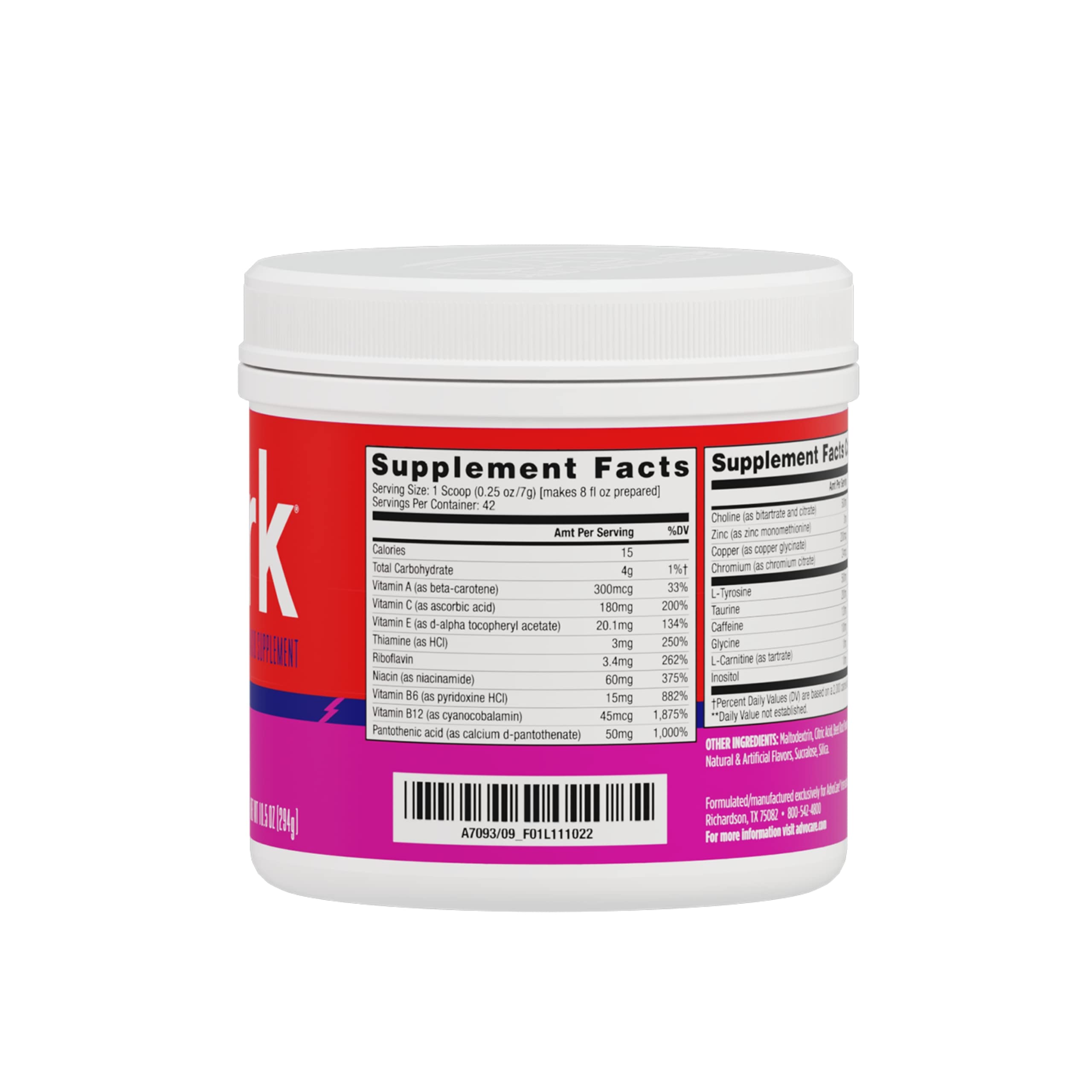 AdvoCare Spark powder scoop showing convenient dose for energizing moments