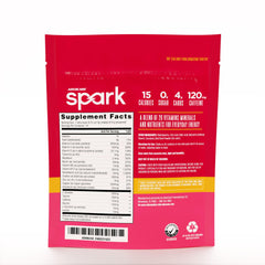 AdvoCare Spark stick-dispense closeup highlighting easy powder mix for fast hydration.