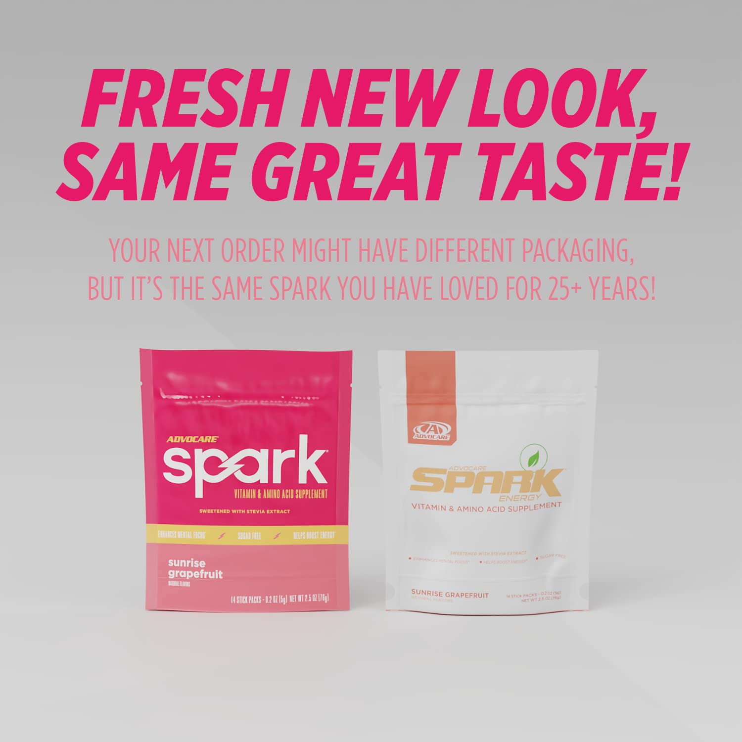 Advocare Spark stick pack in outdoor workout scene for energy