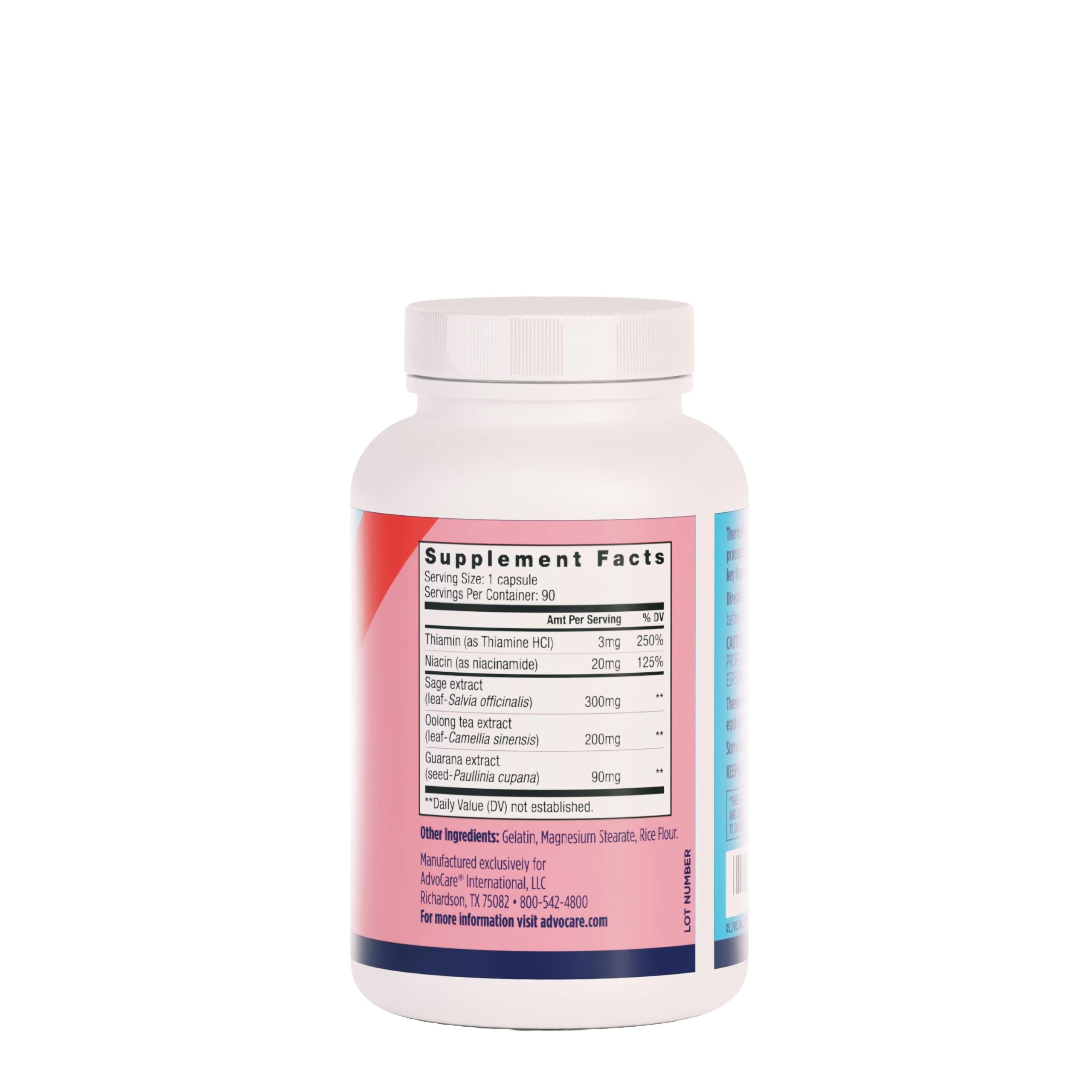 AdvoCare ThermoPlus capsules closeup highlights simple daily metabolism support