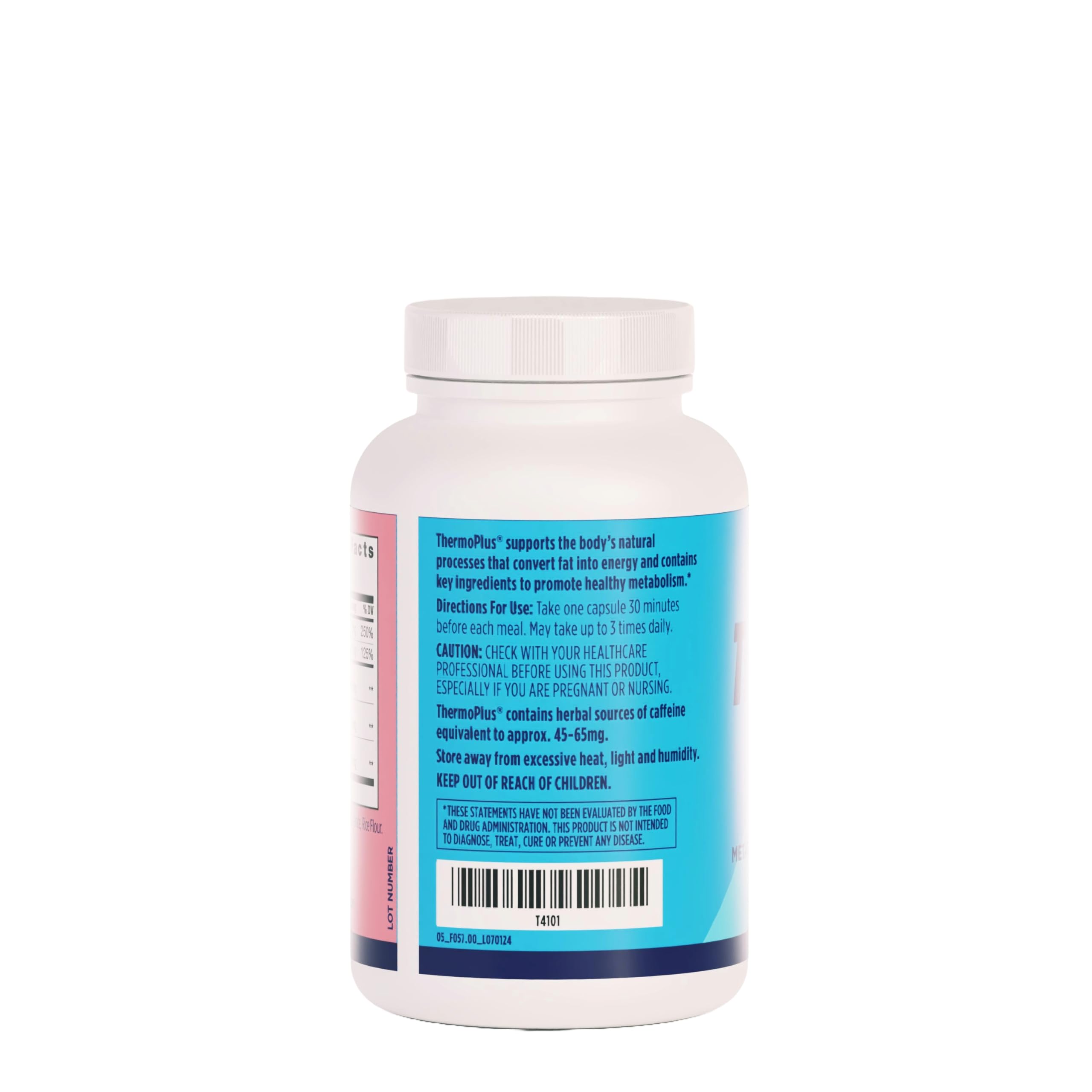 AdvoCare ThermoPlus label detail highlights premium ingredients and sourcing