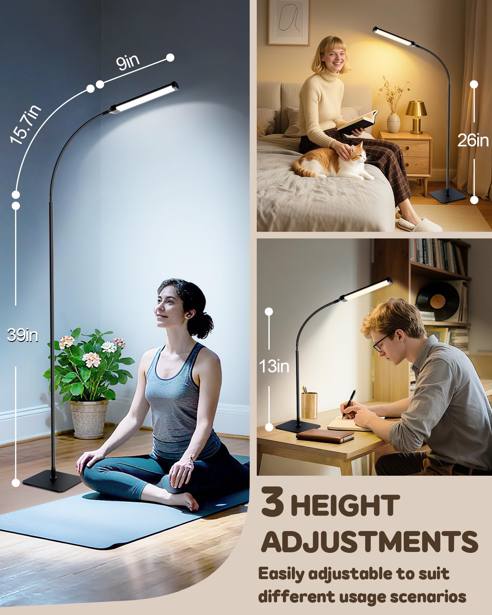 AearKing light therapy lamp timer and memory simplify daily routines