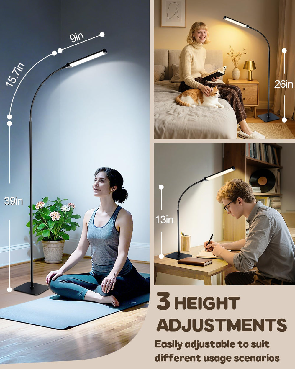 AearKing light therapy lamp timer and memory simplify daily routines