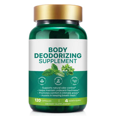 AEBEFBAW body deodorizing supplement bottle for natural internal odor control