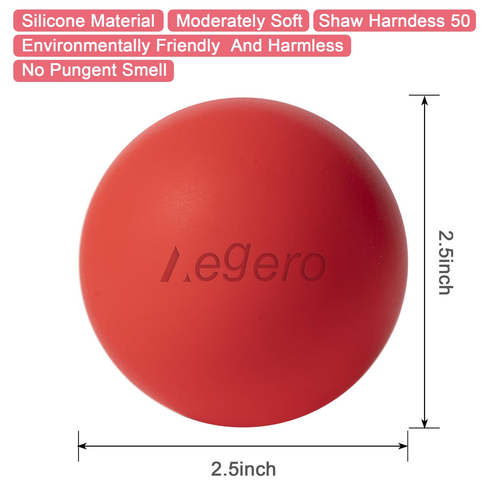 Aegero lacrosse ball blue neck-relief targets trigger points.