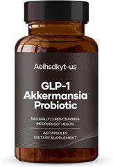 AEIHSDKYT-US GLP-1 supplement bottle aids appetite control and gut-friendly support.