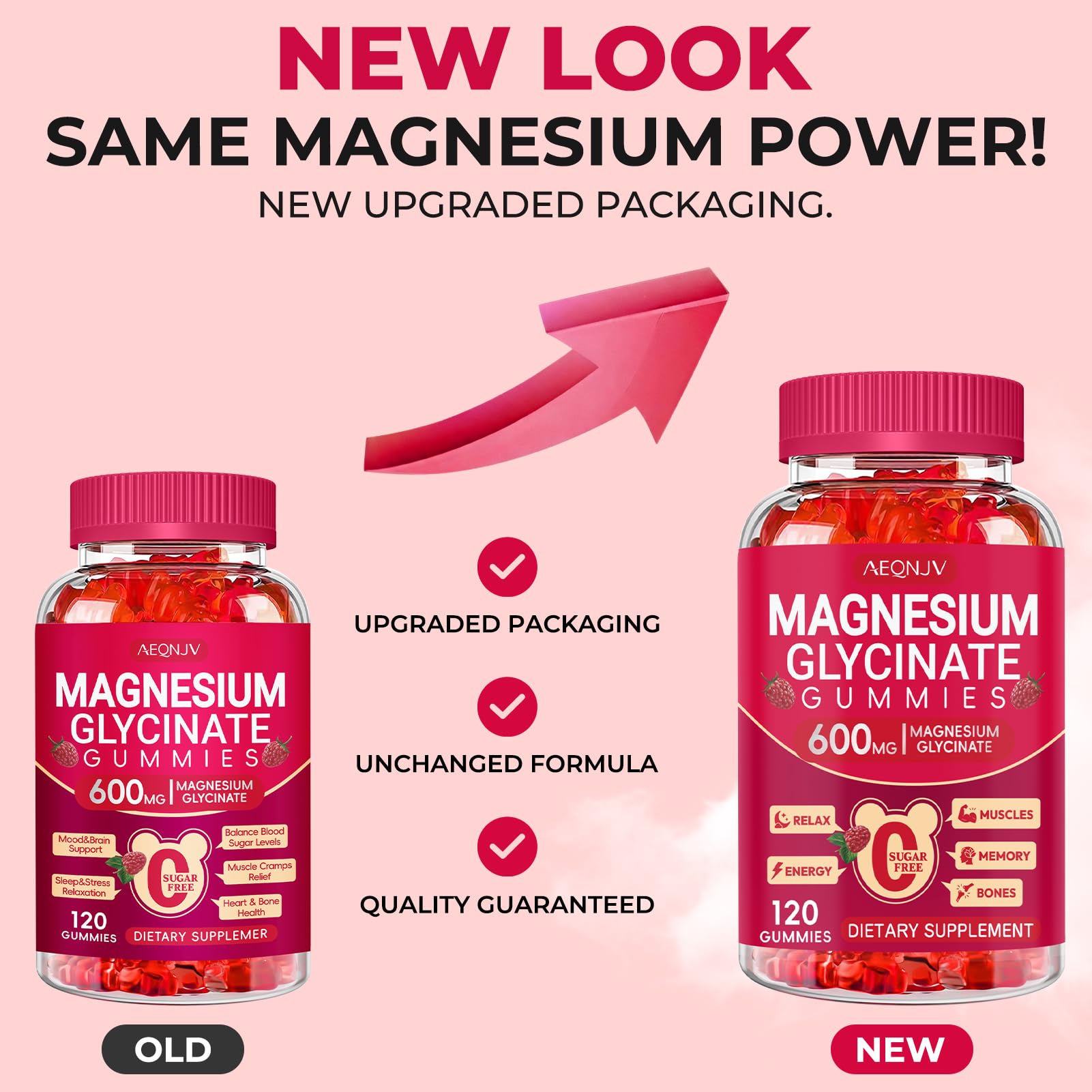 AEQNJV Raspberry flavor gummies appeal to adults seeking tasty supplements.
