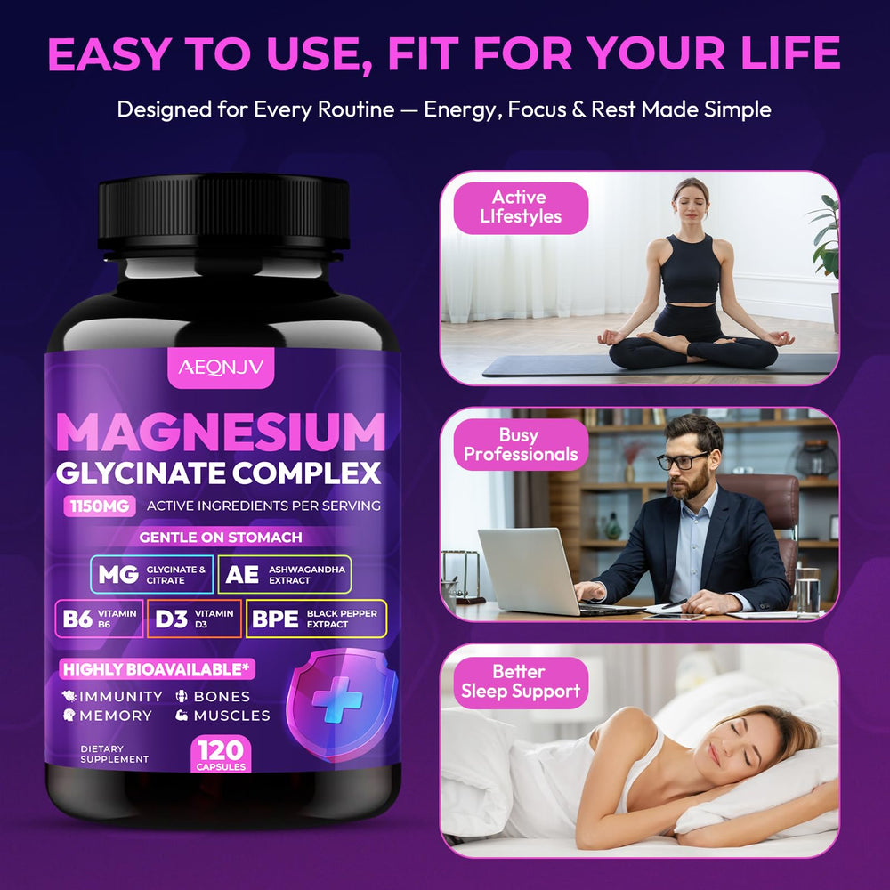 AEQNJV supplement for active lifestyles supporting muscle and nerve comfort.