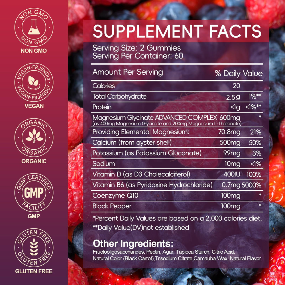 AEQNJV Mixed berry flavor gummy close-up emphasizes vegan, sugar-free enjoyment.