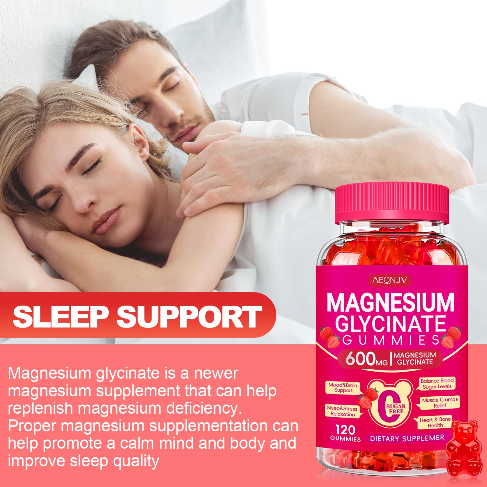 AEQNJV gummies suitable for adults and seniors supporting energy and immunity.