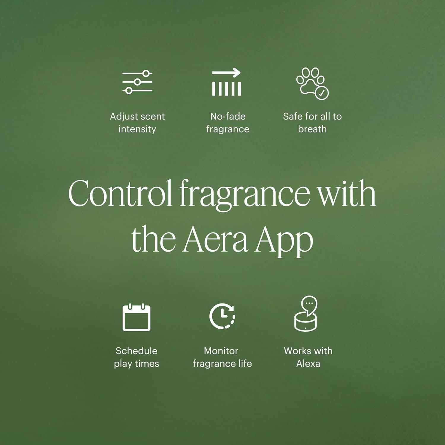 Aera Mini Beach House packaging box highlighting sustainable sourcing and IFRA compliance.