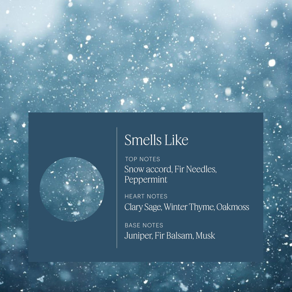 Aera Mini Snowfall diffuser in use releases a balanced winter scent across open living spaces