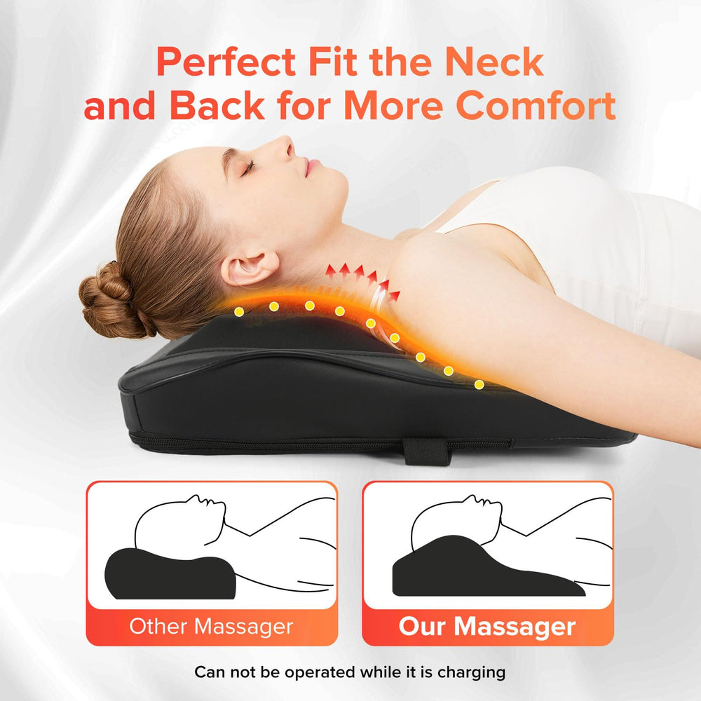 AERLANG 3D Shiatsu nodes providing targeted kneading on neck and shoulders.