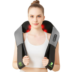 AERLANG cordless shiatsu neck massager showcasing compact home-use design