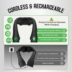 AERLANG eight-head kneading mechanism delivers deep neck and shoulder relief