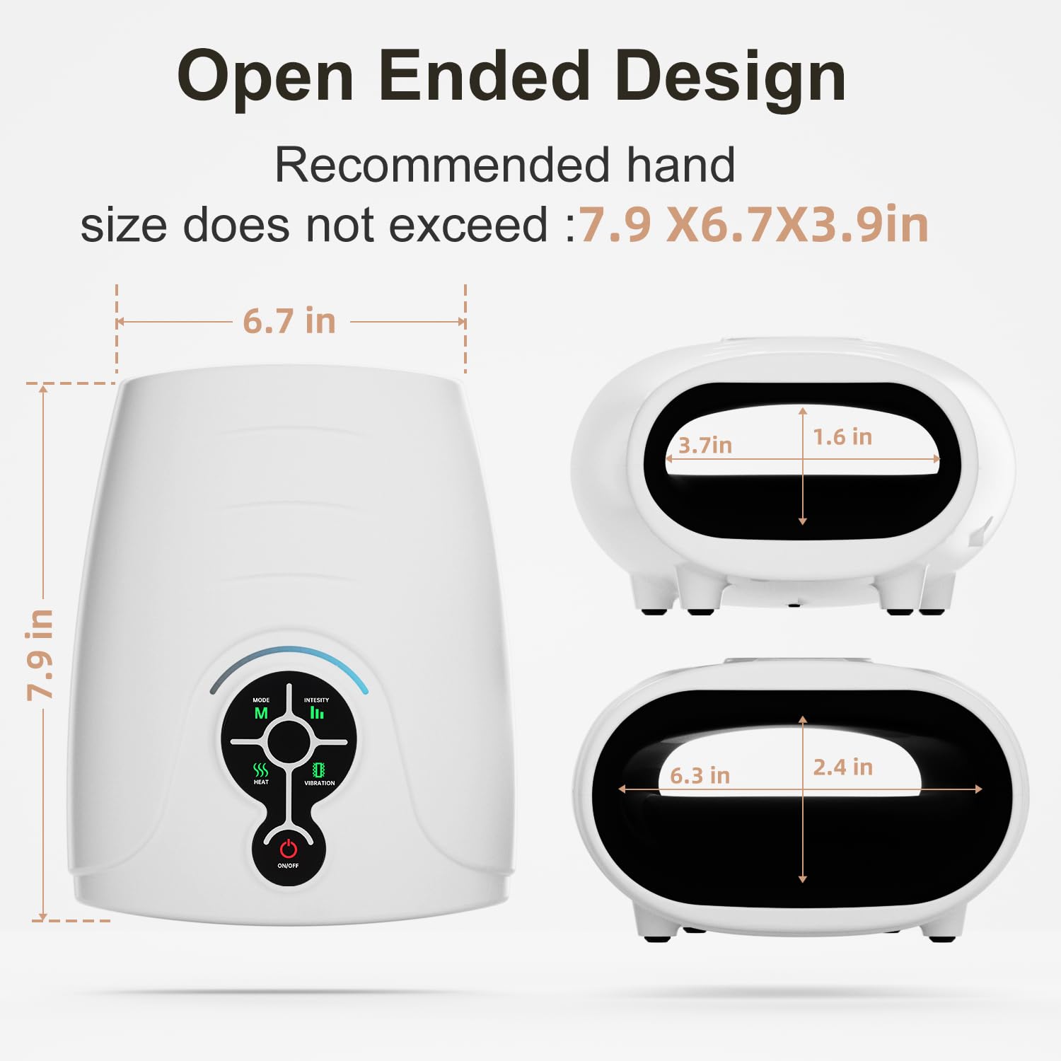 AERLANG Hand Massager offers 3 modes and 3 intensities for customized massage.