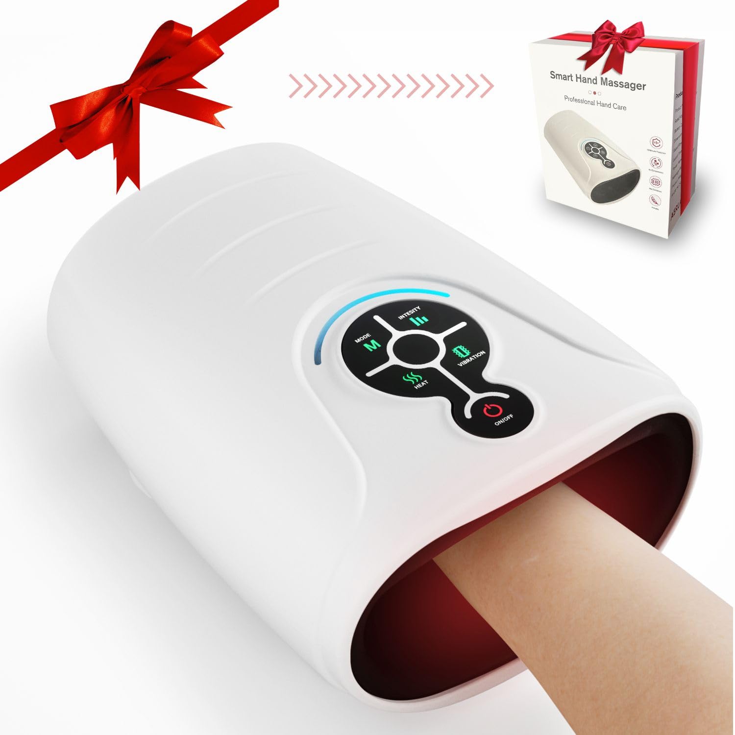 AERLANG Hand Massager front view showing cordless relief for on-the-go use.