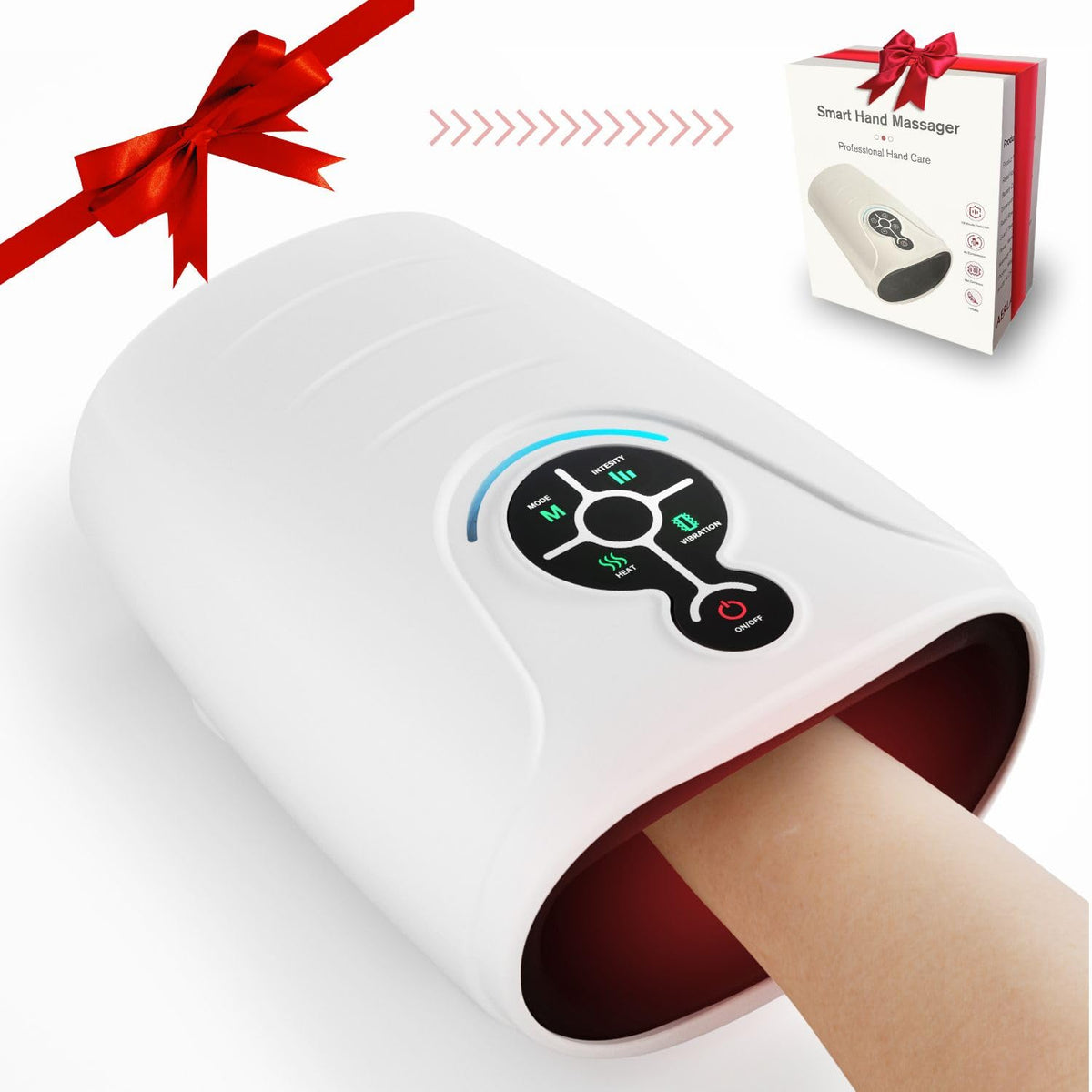 AERLANG Hand Massager front view showing cordless relief for on-the-go use.