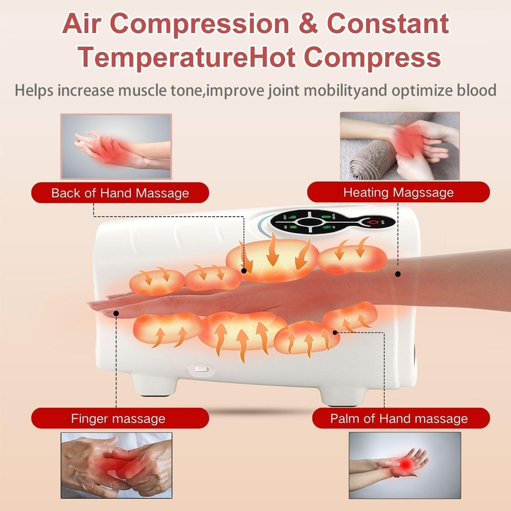 AERLANG Hand Massager side view highlighting ergonomic grip for home or office.