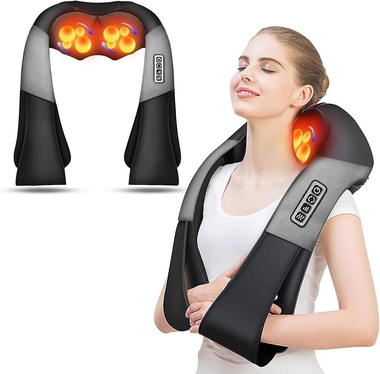 AERLANG Shiatsu back and neck massager corded design for targeted relief at home.
