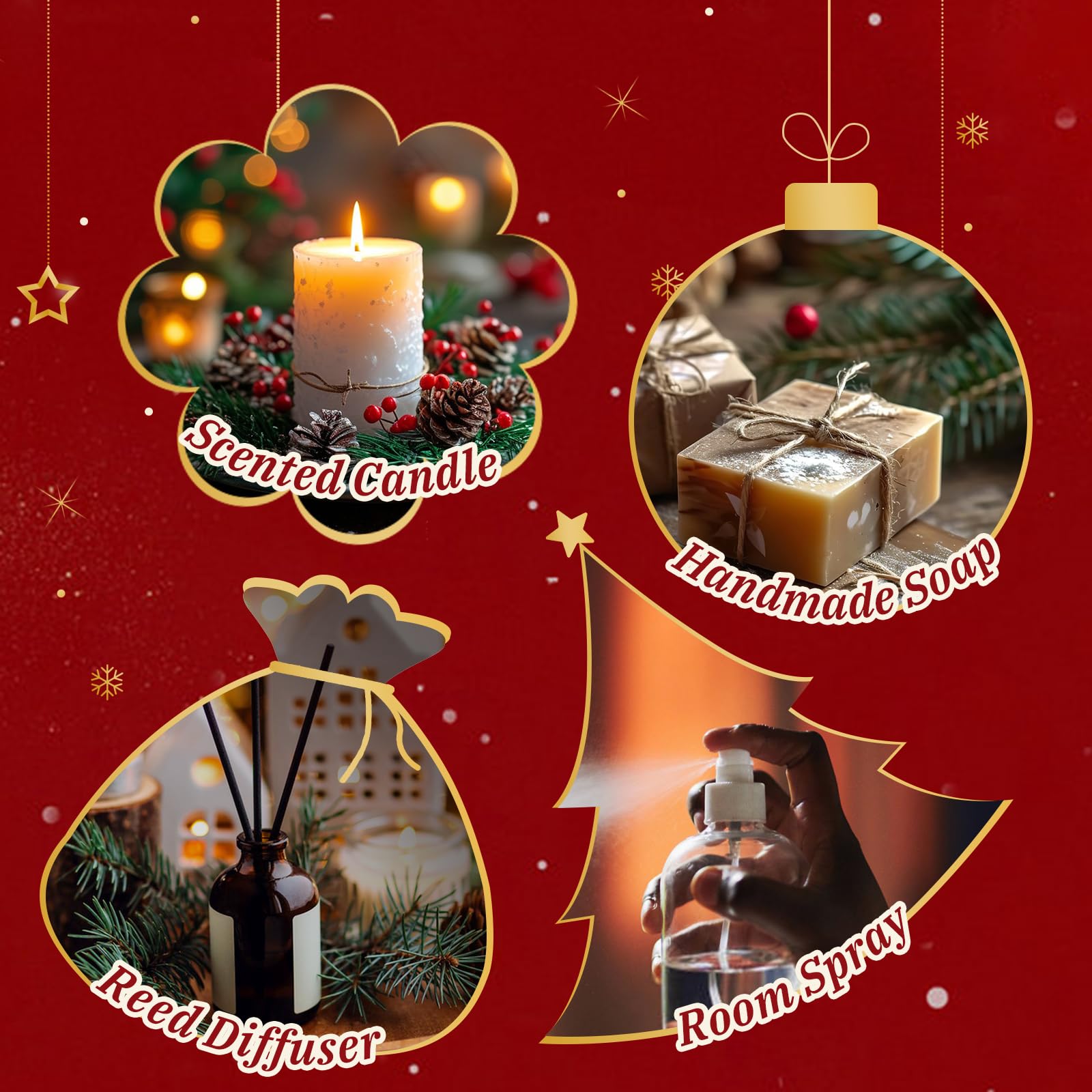 Aeshory Caja Regalo Navidad, packaging atractivo para regalo del set.