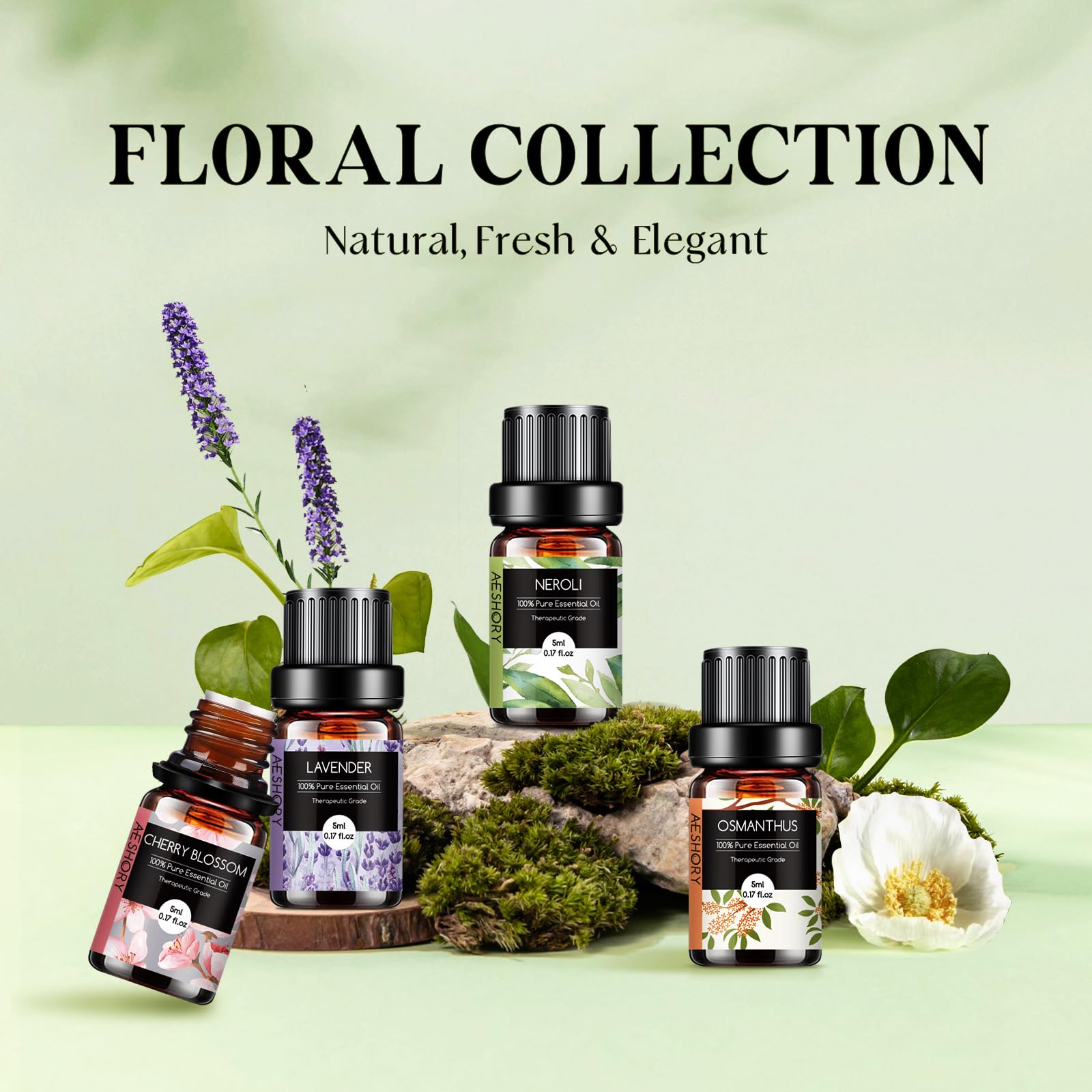 Aeshory Floral Oils Rose: Delicate bloom ideal for romance and DIY blends