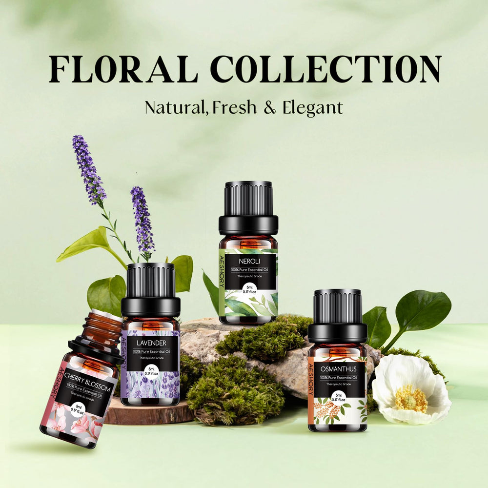 Aeshory Floral Oils Rose: Delicate bloom ideal for romance and DIY blends