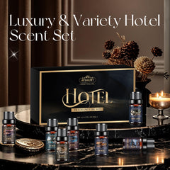 Aeshory diffuser oils in a diffuser for ambient room scent.