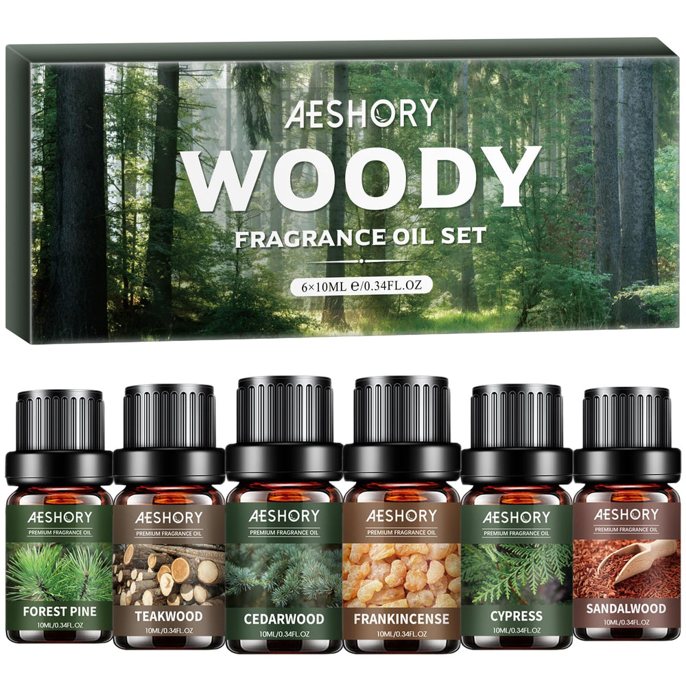 Aeshory coleccion madera-teca de 10ml para difusor, aroma profundo.