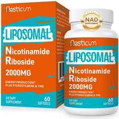 Aesticum 2000 mg Nicotinamide Riboside liposomal bottle for energy support