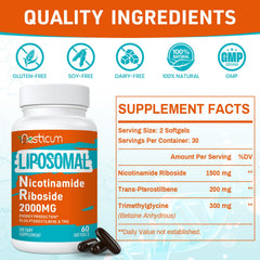 Aesticum nicotinamide riboside softgels closeup highlighting premium capsules for daily NAD+ support.
